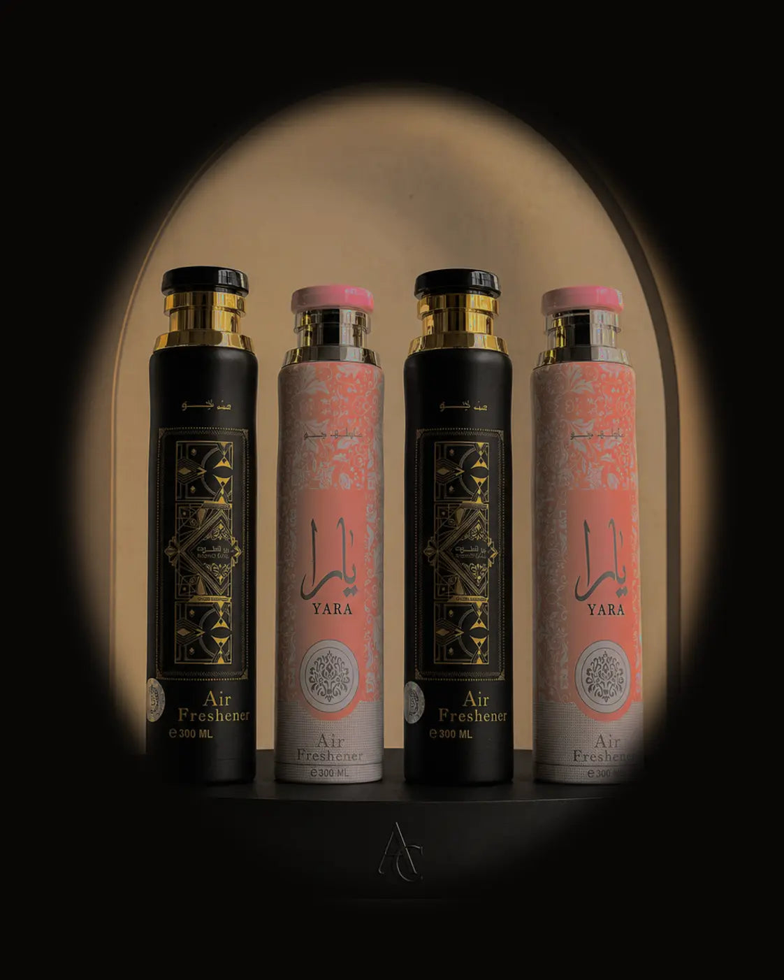 Coffret Brumes Yara & Fakhar — 4 pièces — seconde vue showroom AC