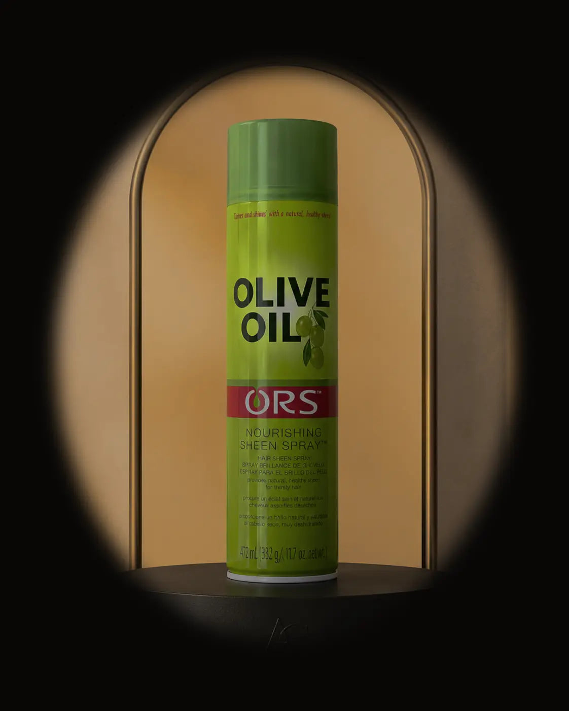 ORS Olive Oil Nourishing Sheen Spray — seconde vue showroom AC