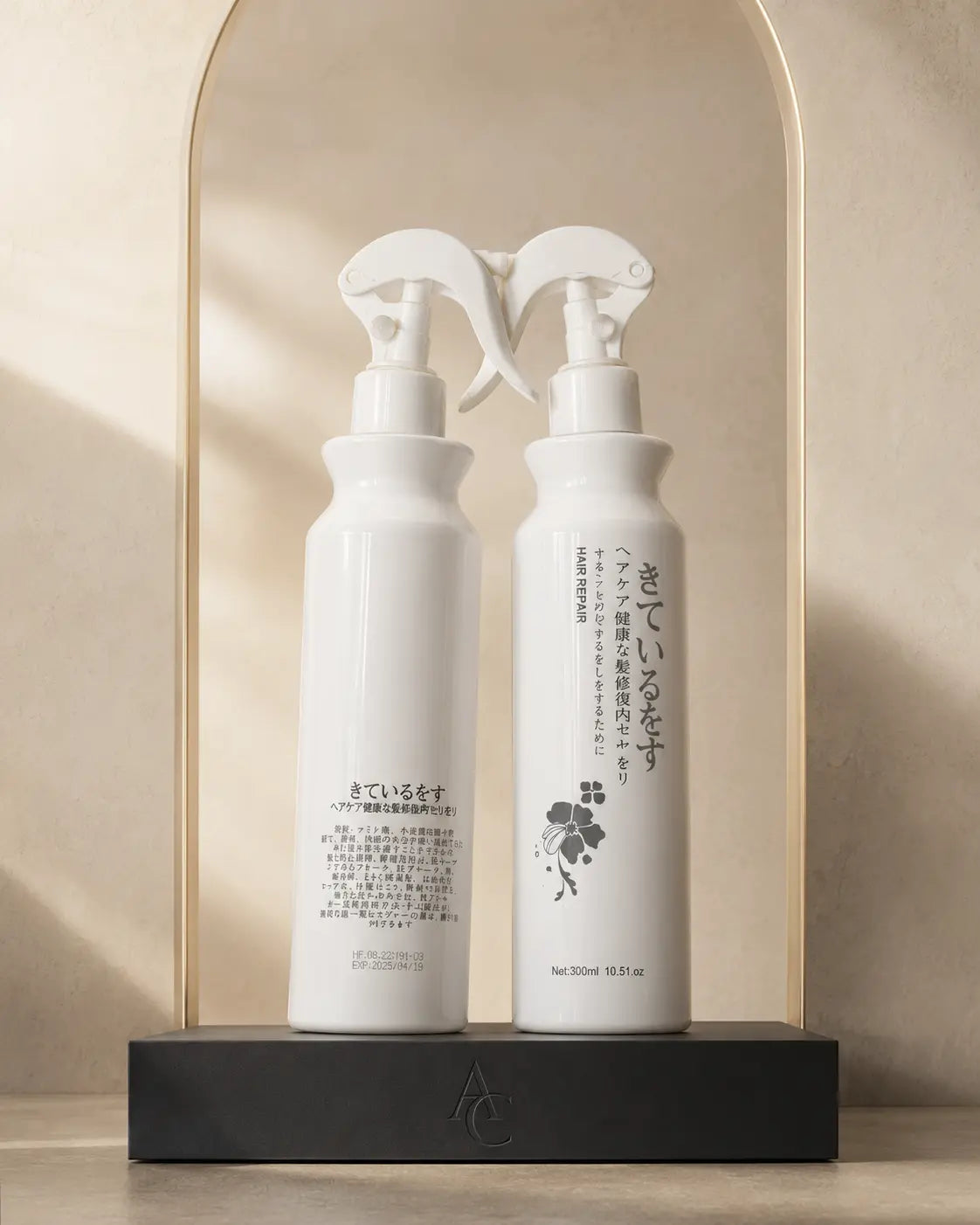 Duo Soin Pompe White — mise en scène studio AC