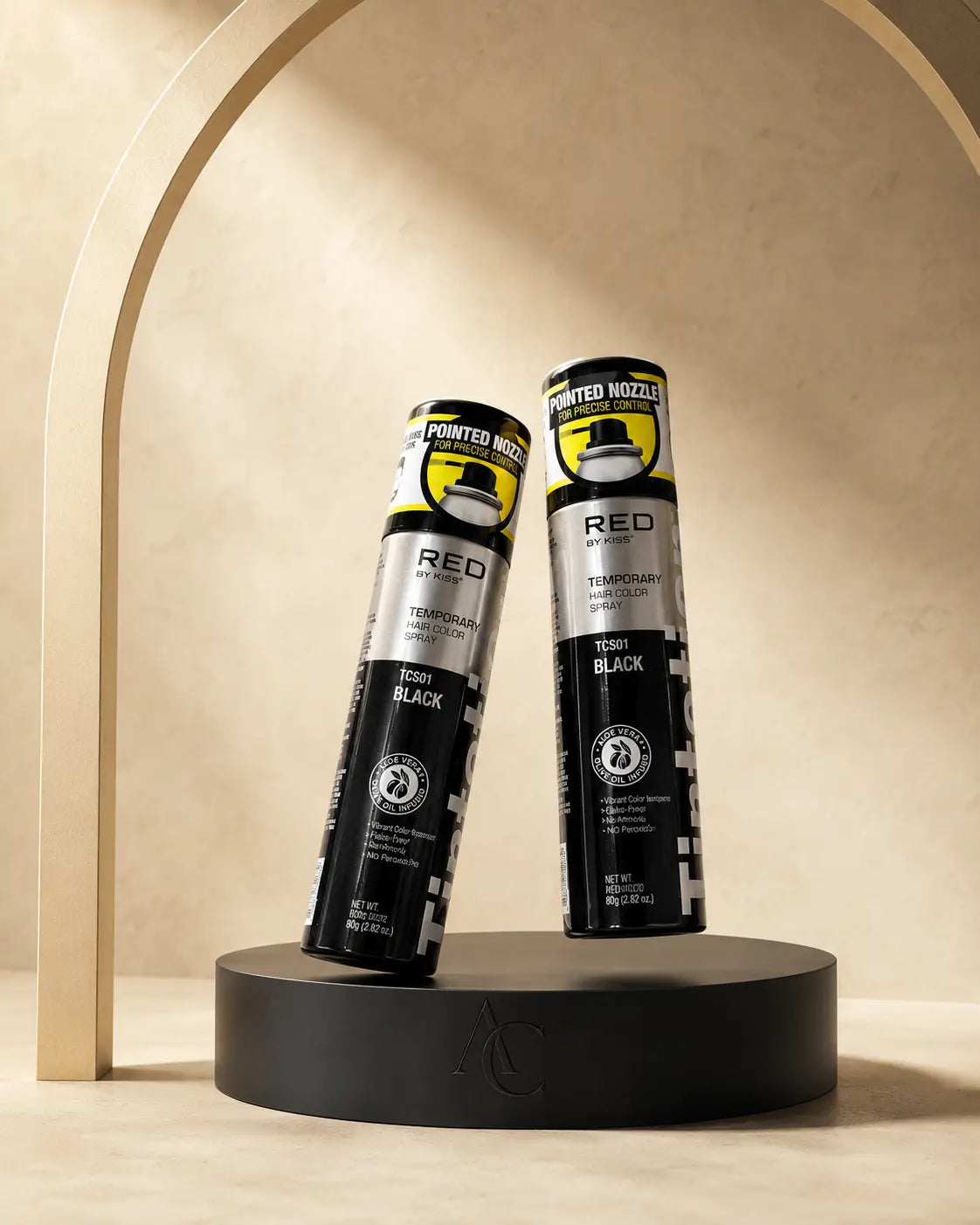 Foister Fixatif — Duo Noir — mise en scène studio AC