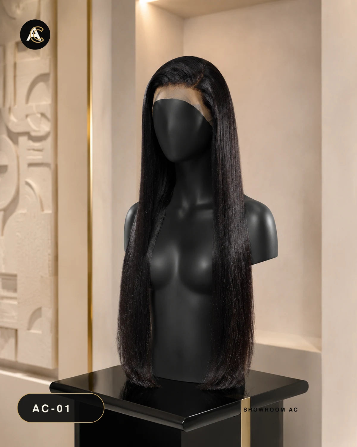 Vietnam 5x5 — 20" — présentation showroom AC sur mannequin noir