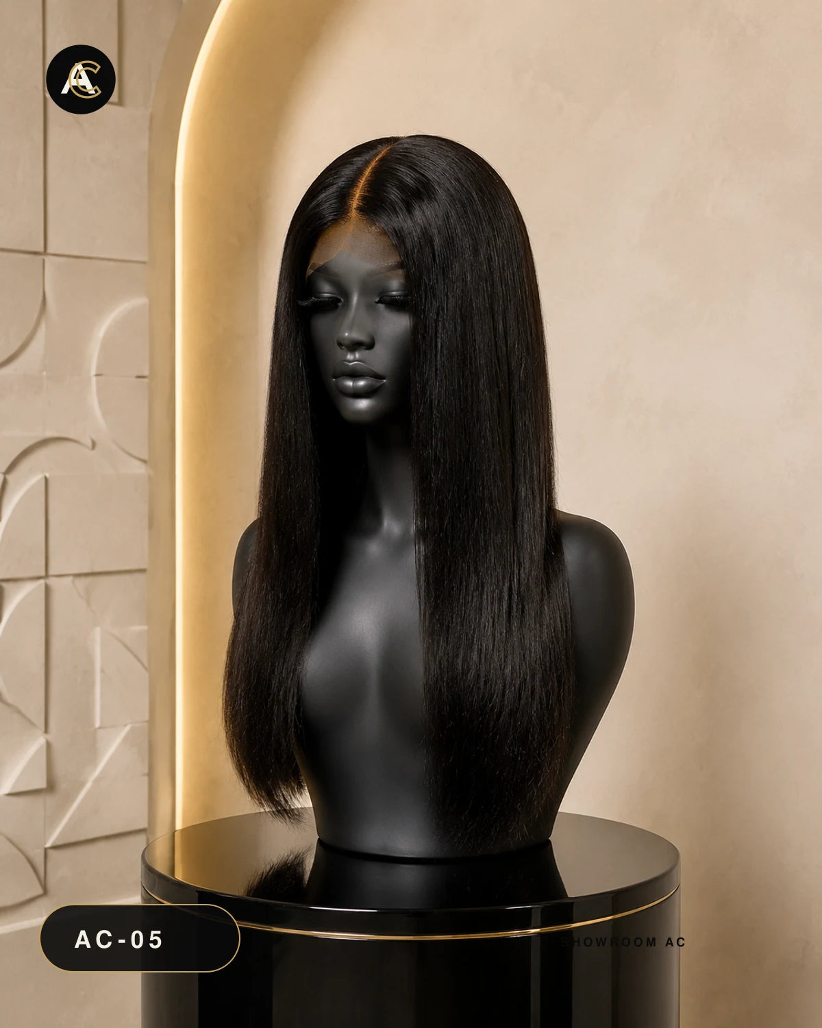 Bunchy — 28" — présentation showroom AC sur mannequin noir
