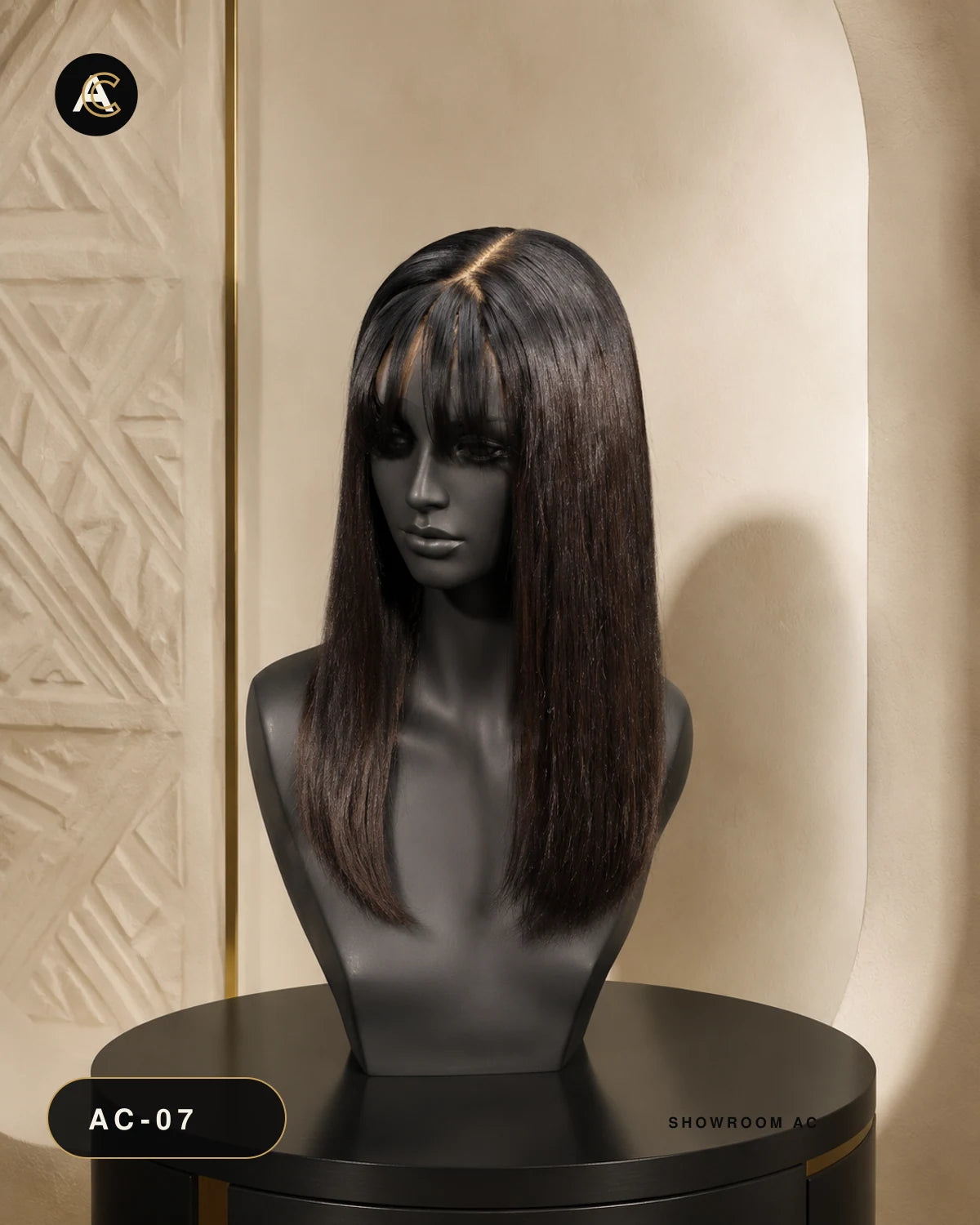 Vietnam Ombré — 8" — présentation showroom AC sur mannequin noir