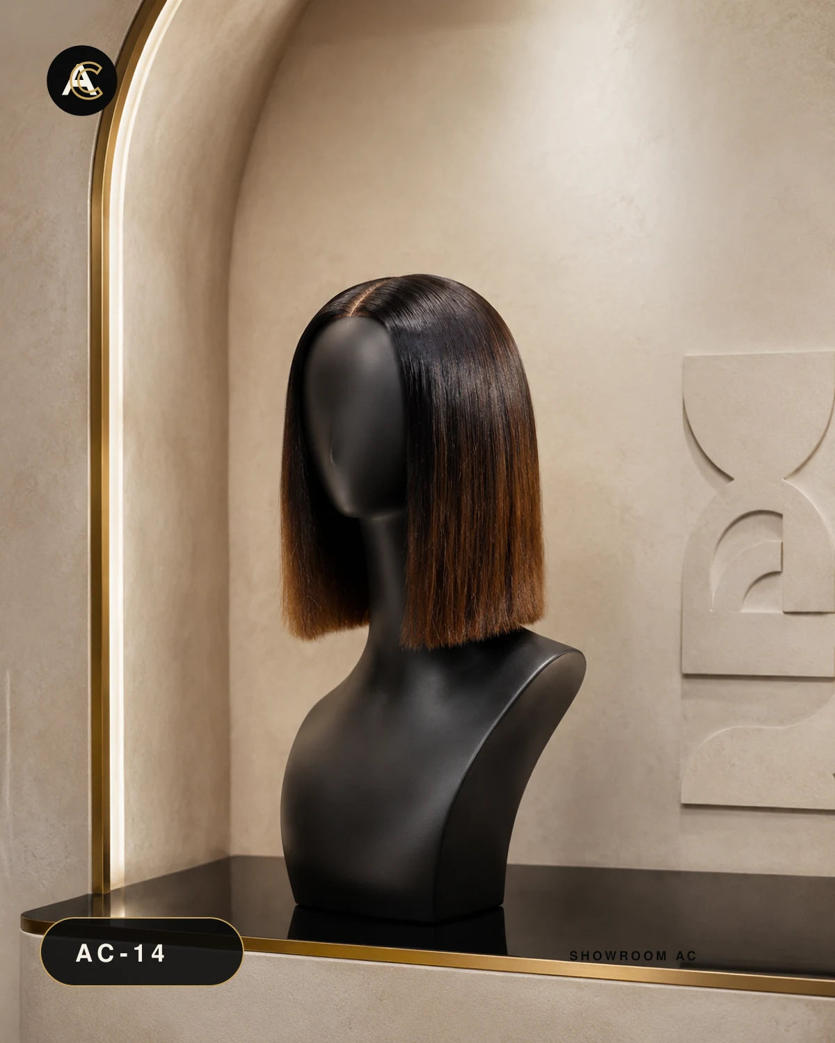 Danor 5x5 — 10" — présentation showroom AC sur mannequin noir